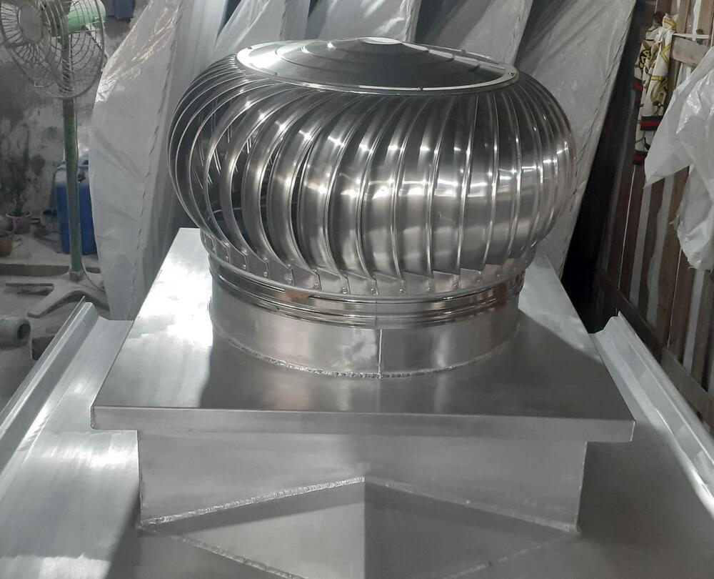 24 inch Aluminium And GI Base Plate Wind Operated Turbo Ventilator