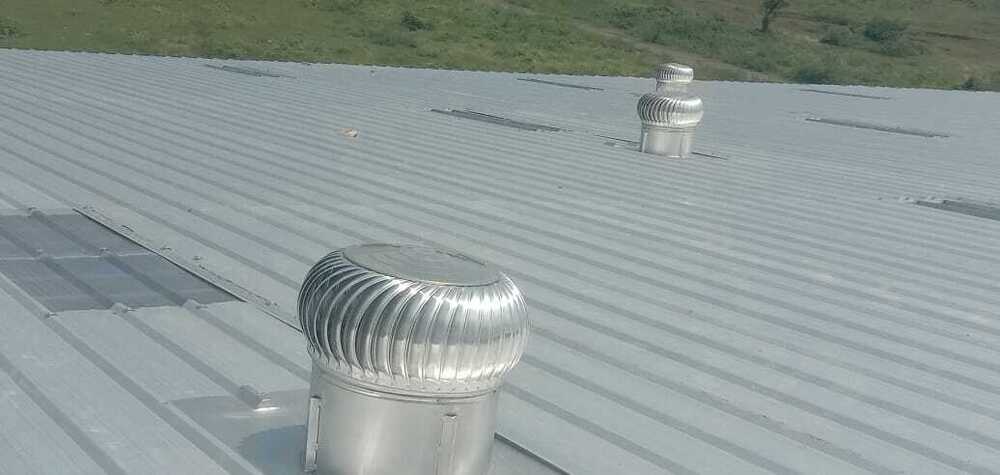 24 inch Aluminium And GI Base Plate Wind Operated Turbo Ventilator