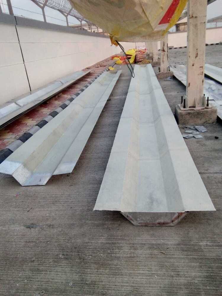 FRP Lining on GI And MS Gutter