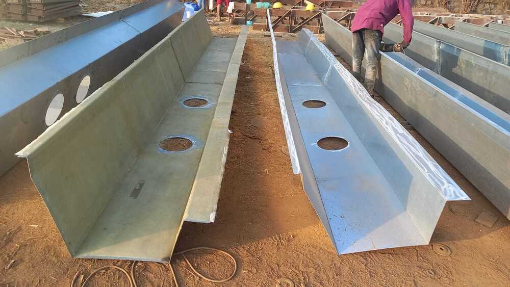 FRP Lining on GI And MS Gutter