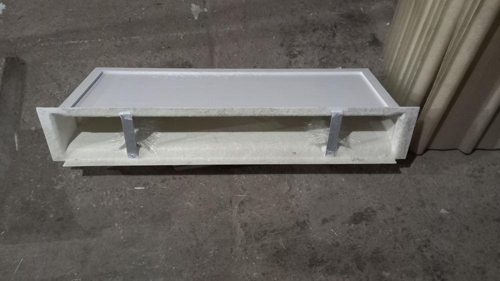 White FRP Window Shed