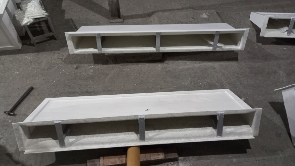 White FRP Window Shed