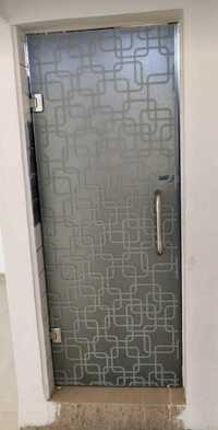Aluminium And Glass Pattern Bath Door