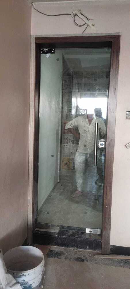 Aluminium And Glass Pattern Bath Door