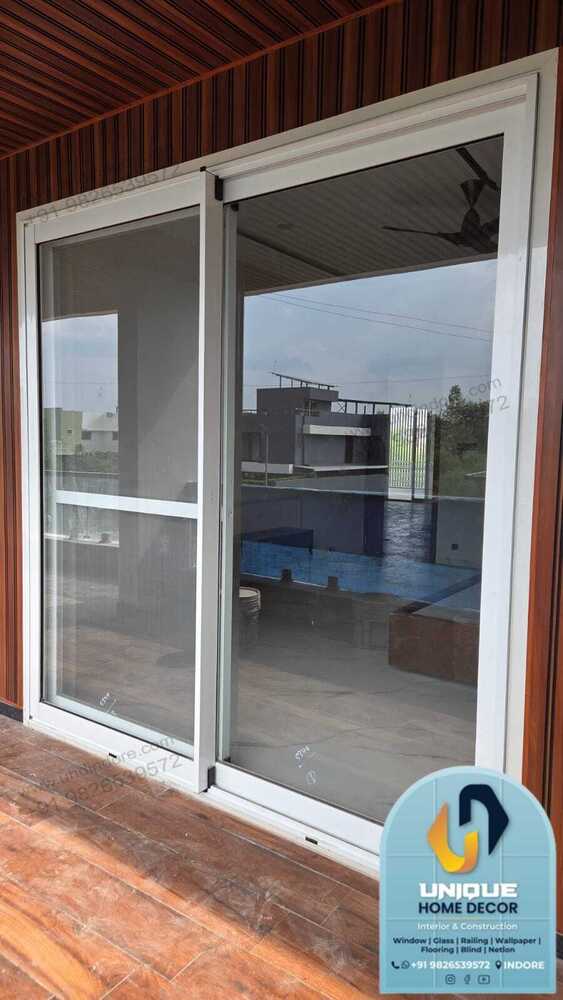 White UPVC Sliding Window