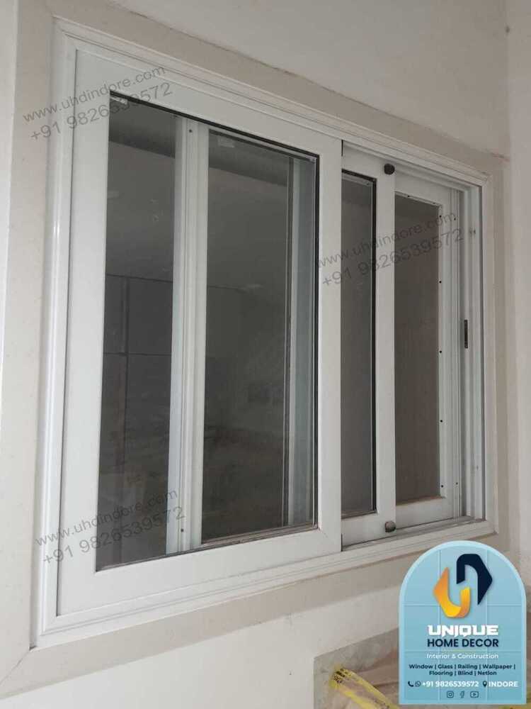 White UPVC Sliding Window