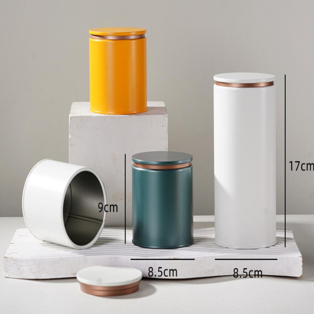 Wholesale Custom Printed Luxury Tea Matcha Tins Packaging Airtight Coffee Containers Empty Metal Round Shape Tin Can for Tea