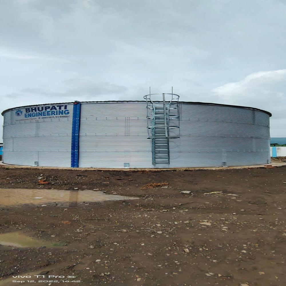 BHUPATI 100KL Zinc Aluminum Water Storage Tank