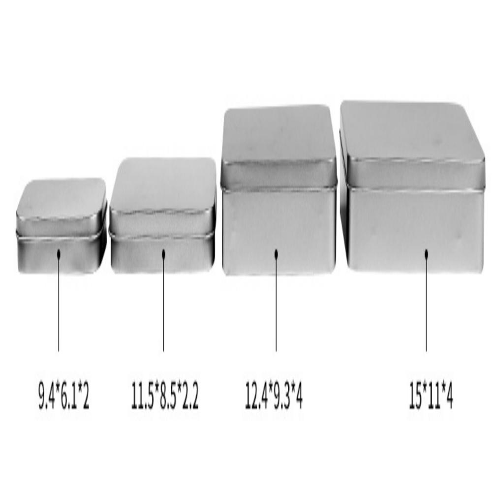 Rectangle tin/metal iron rectangular gift package box/Tea Powder Tin