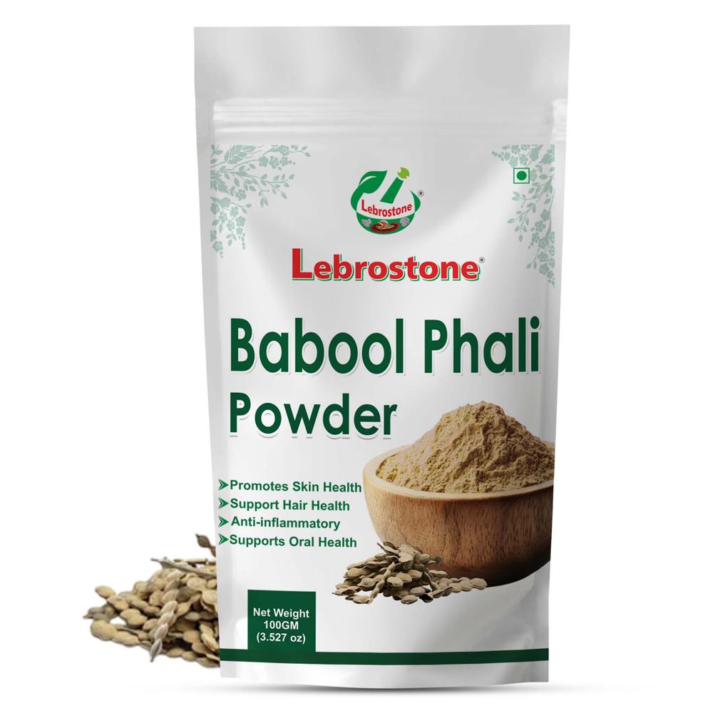 Lebrostone Babool Phali Powder  Supports Oral & Dental Health, Digestion, Bones & Skin Care(100gm) - Age Group: For Adults