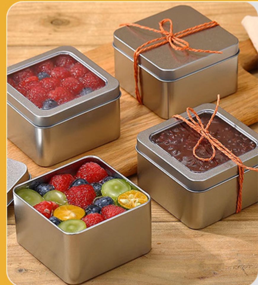 Square Shape Food Grade Tin Box