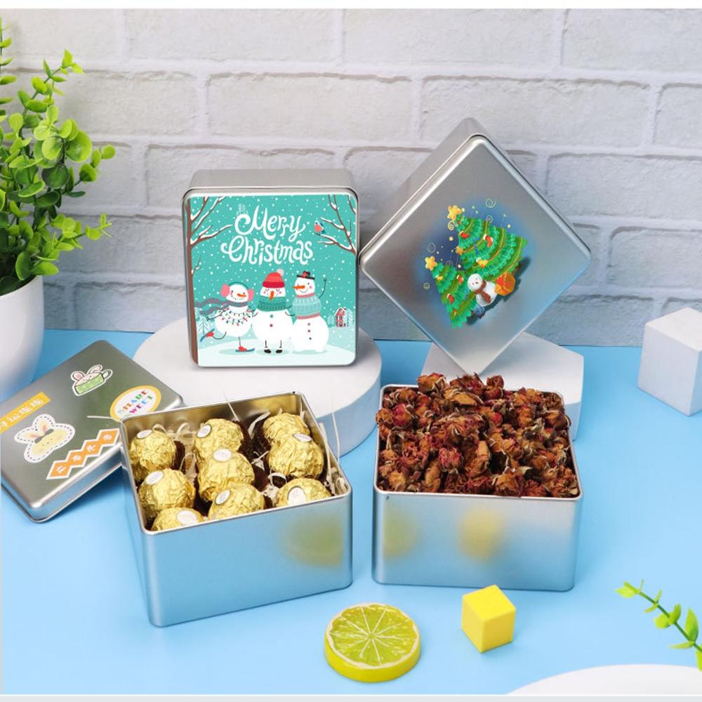 Square Shape Food Grade Tin Box
