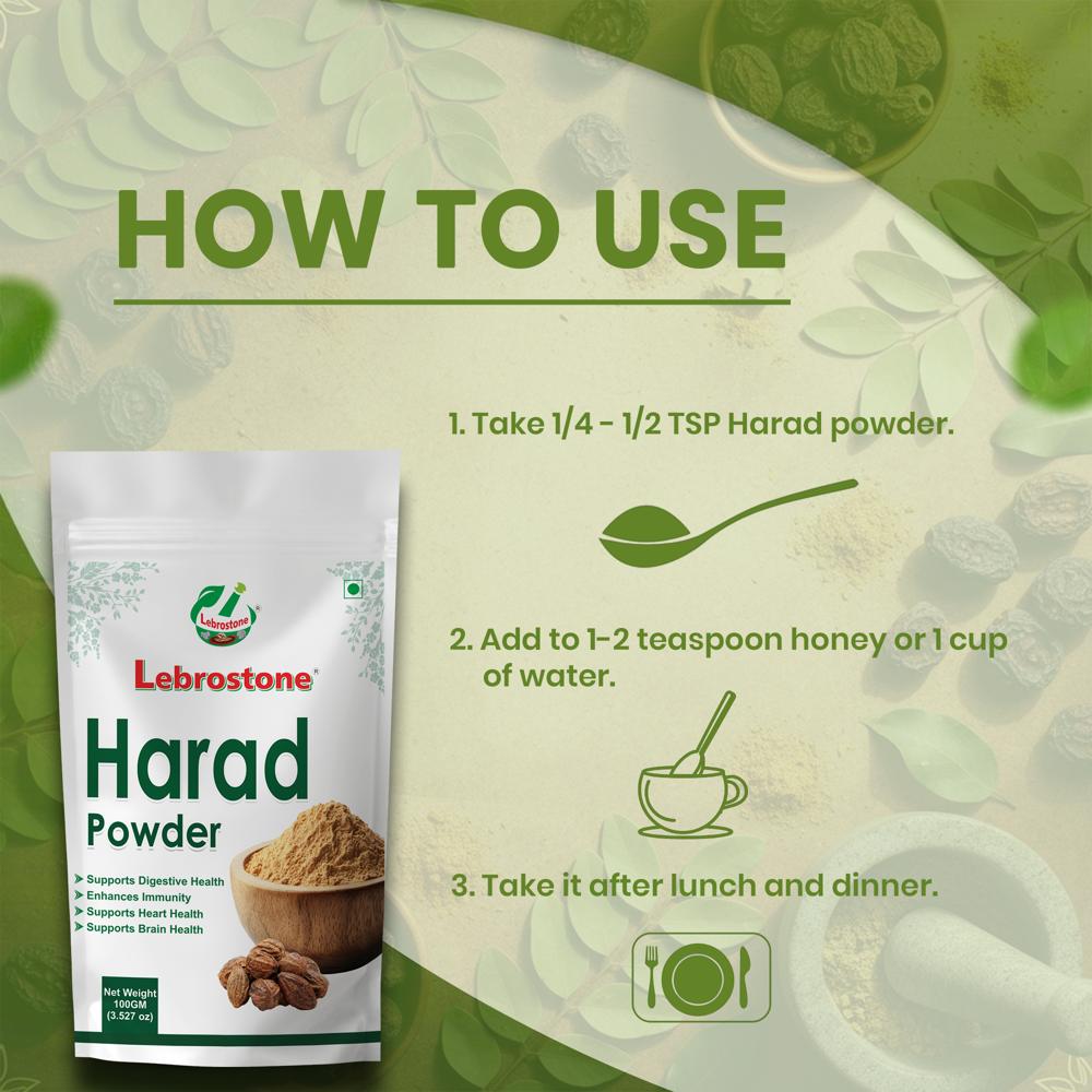 Lebrostone Harad Whole Powder Pure & Natural | For Constipation Relief, Skin Glow & Gut Health| 100g