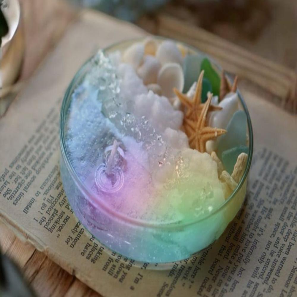 Beach Theme Decorative Gel Candle