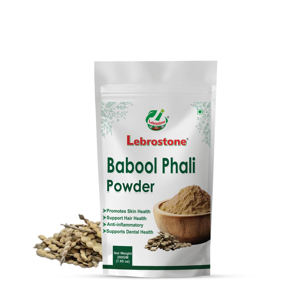 Lebrostone Babool Phali Powder for Teeth, Gums, Digestion & Joint Support(200gm)