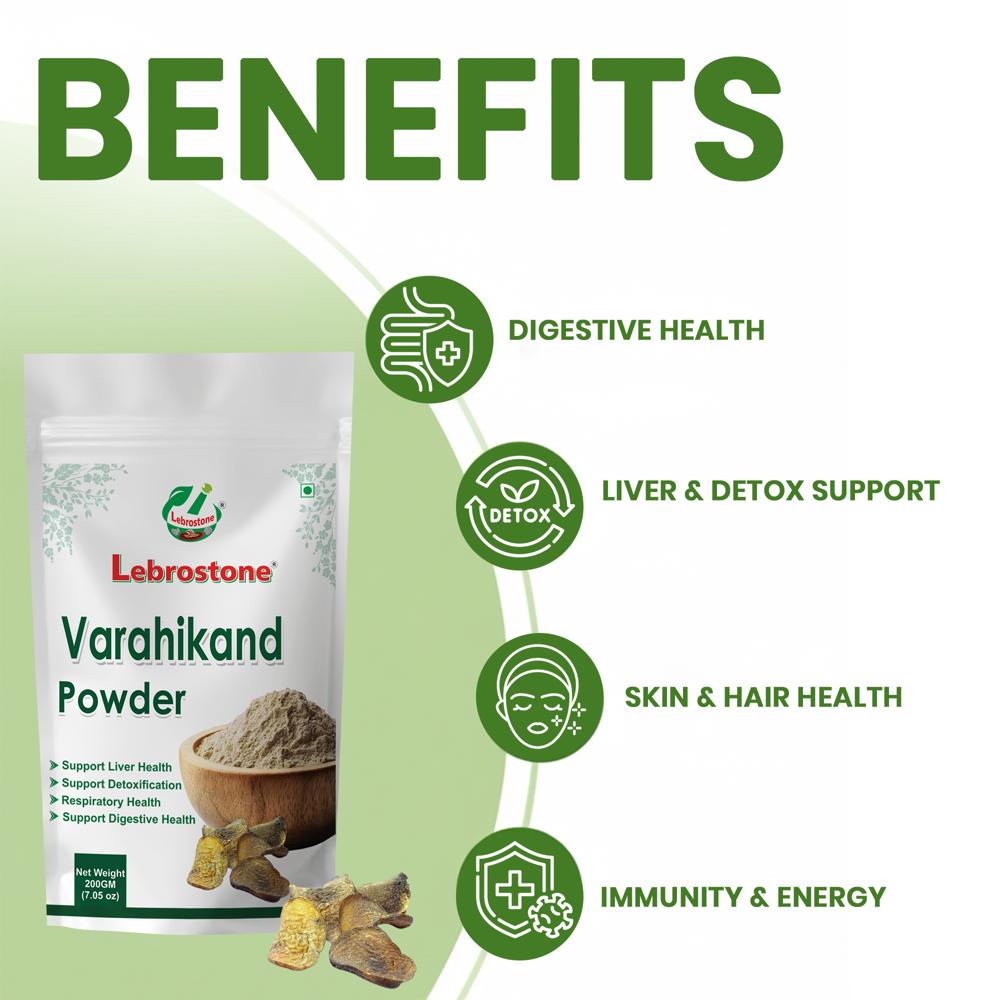 Lebrostone Varahikand Powder  Digestive Health, Liver Detox & Immunity Support(200gm)