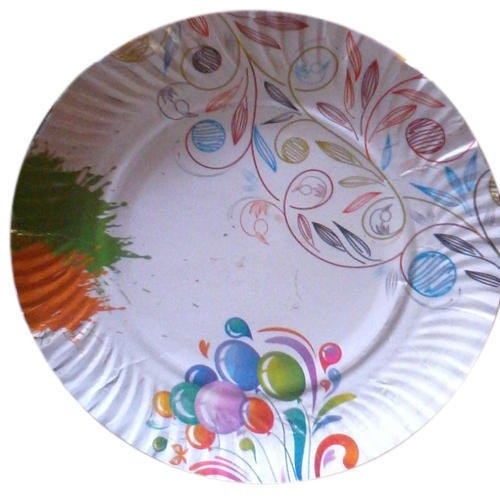 Printed Paper Plate - Color: Multicolor