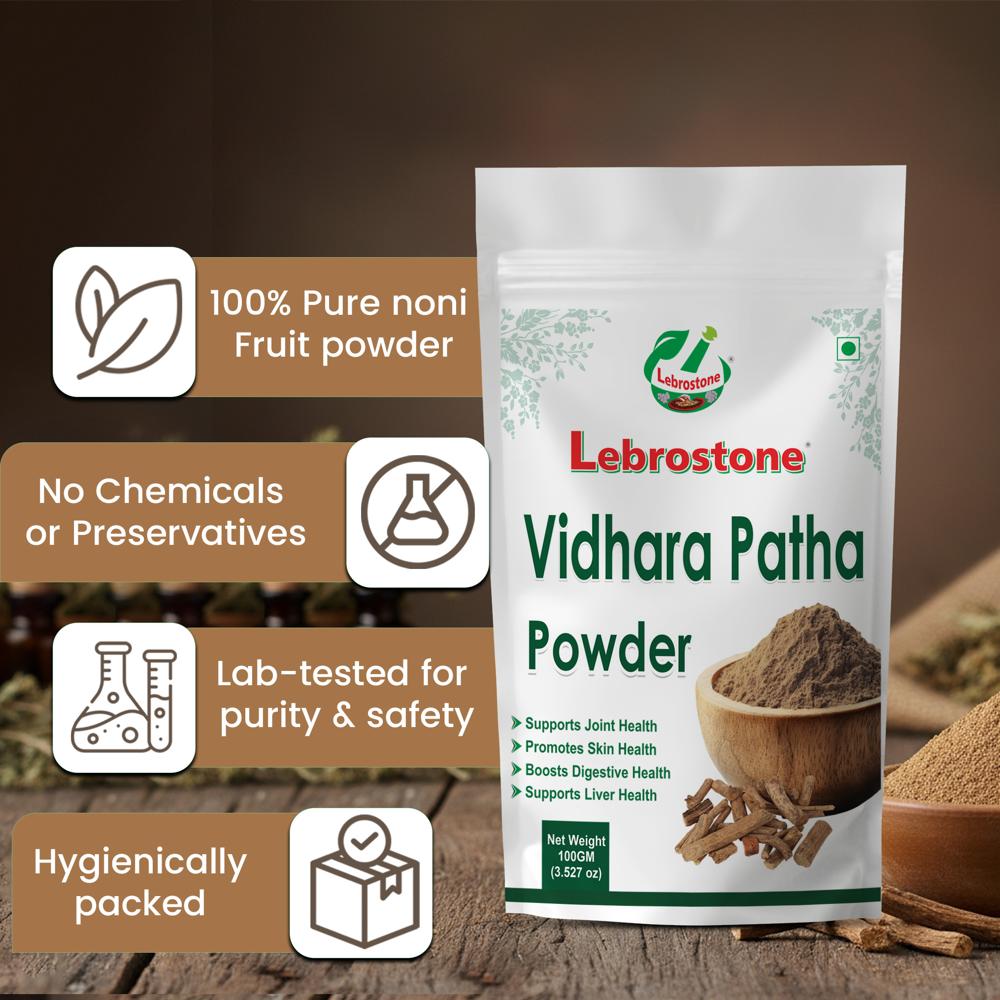 Lebrostone Vidhara Patha Powder | Digestion, Liver Detox & Joint Health Support(100gm)