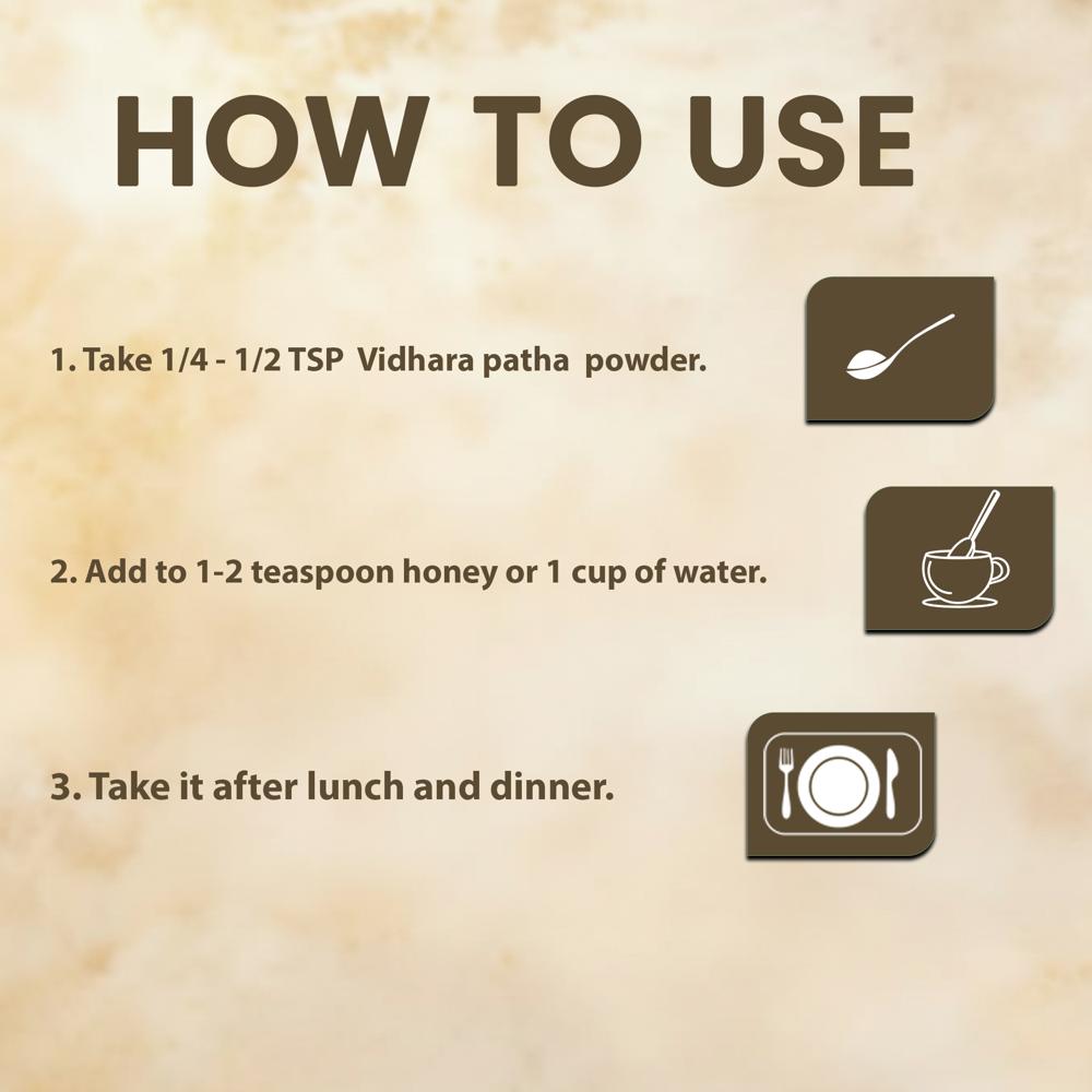 Lebrostone Vidhara Patha Powder | Digestion, Liver Detox & Joint Health Support(200gm)