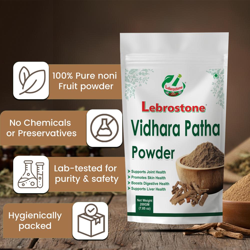 Lebrostone Vidhara Patha Powder | Digestion, Liver Detox & Joint Health Support(200gm)