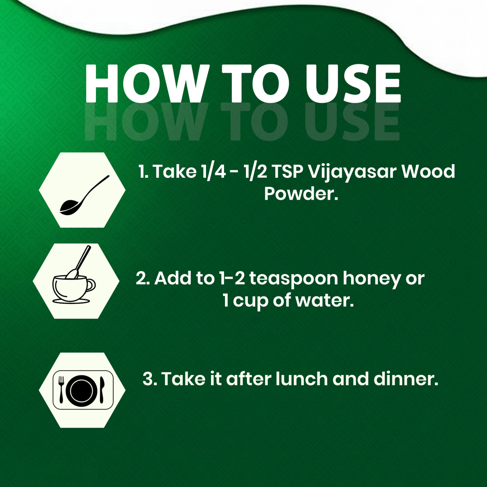 Lebrostone Vijayasar Wood  Blood Sugar Support, Liver Detox & Heart Health(100gm)