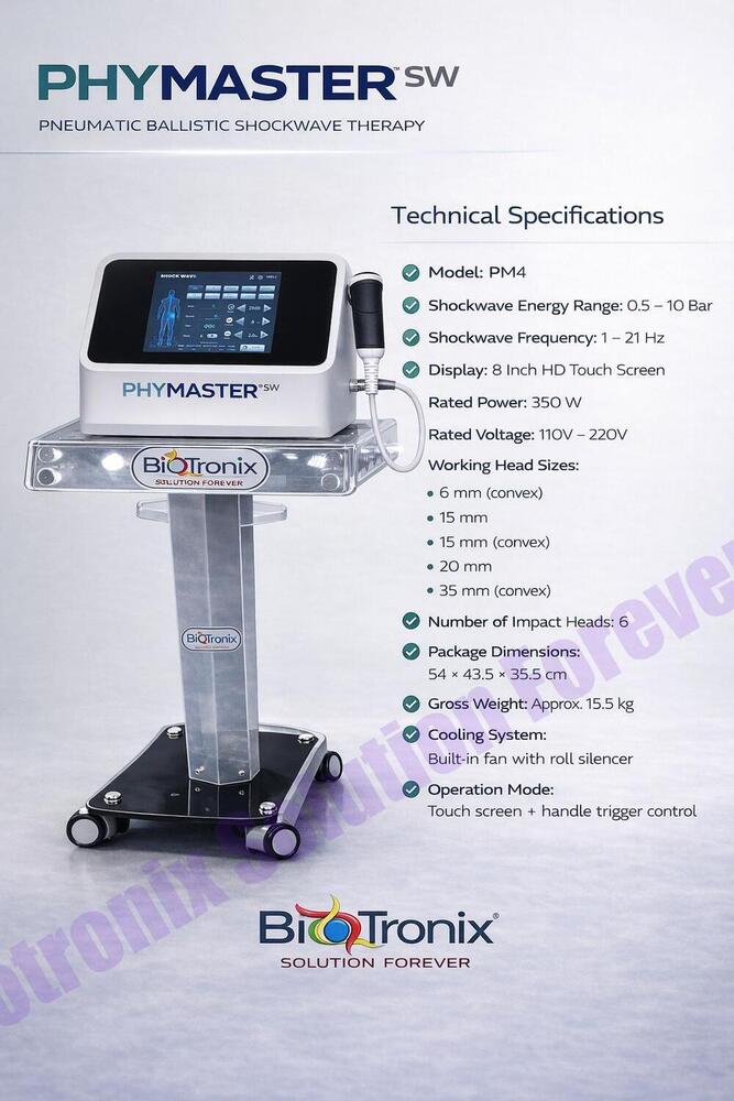 Phymaster Shockwave Therapy System for Non-Invasive Pain Relief