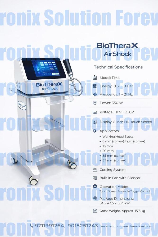 Phymaster Shockwave Physiotherapy Device for Muscle Recovery Treatment