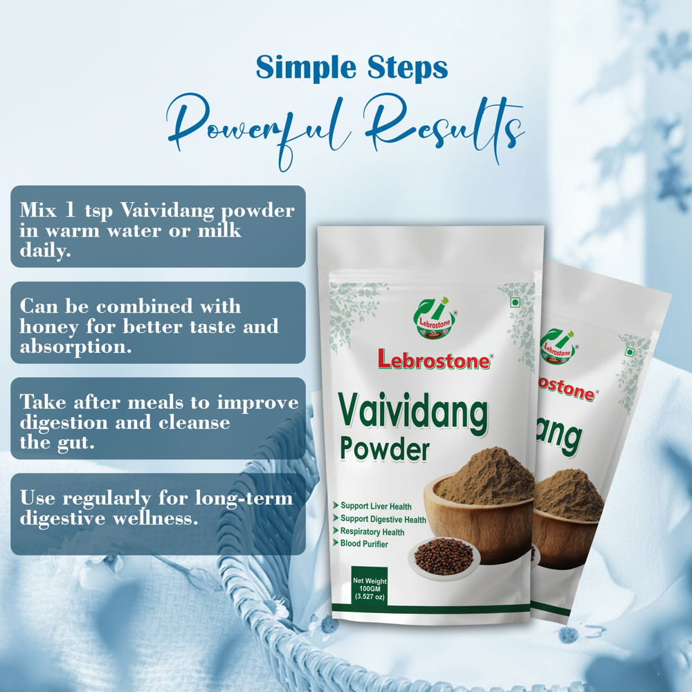 Lebrostone Premium Vaividang Powder  Gut Health, Detoxification & Energy Support(100gm)