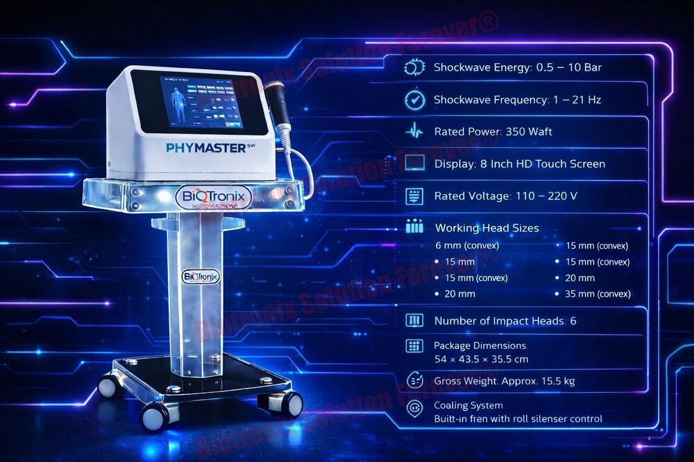 Phymaster Shockwave Advanced Pain Relief Physiotherapy Equipment