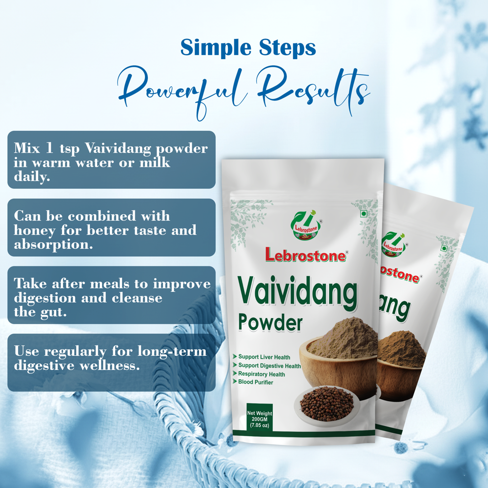 Lebrostone Premium Vaividang Powder  Gut Health, Detoxification & Energy Support(200gm)