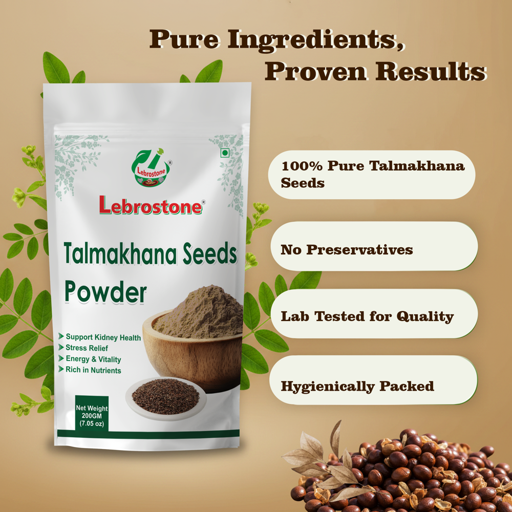 Lebrostone Talmakhana Seeds Powder  Natural Energy Booster, Improves Stamina & Hormonal Balance(200gm)