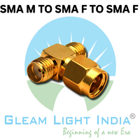 RF Adaptor SMA Male to SMA Female to SMA Female