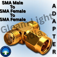 RF Adaptor SMA Male to SMA Female to SMA Female