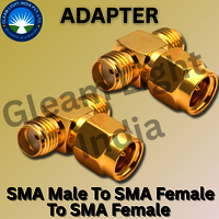 RF Adaptor SMA Male to SMA Female to SMA Female