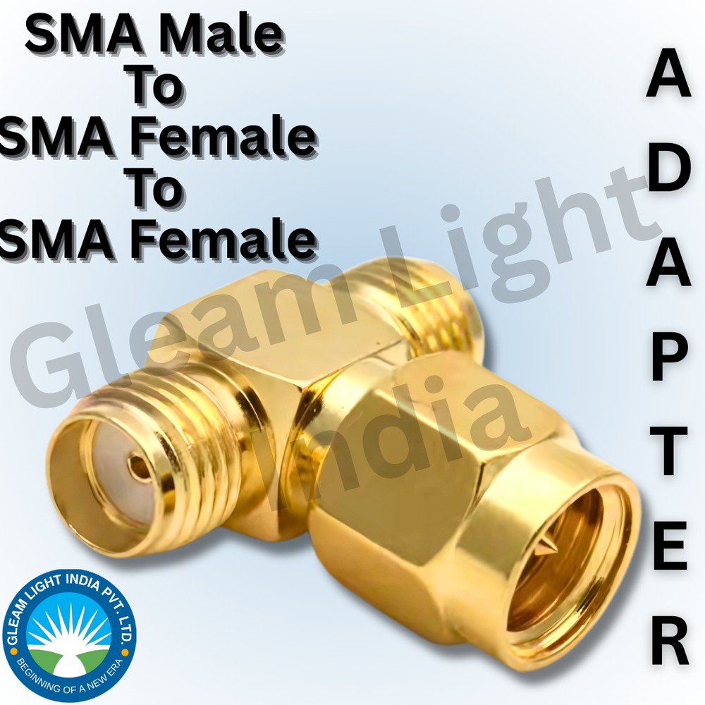 RF Adaptor SMA Male to SMA Female to SMA Female
