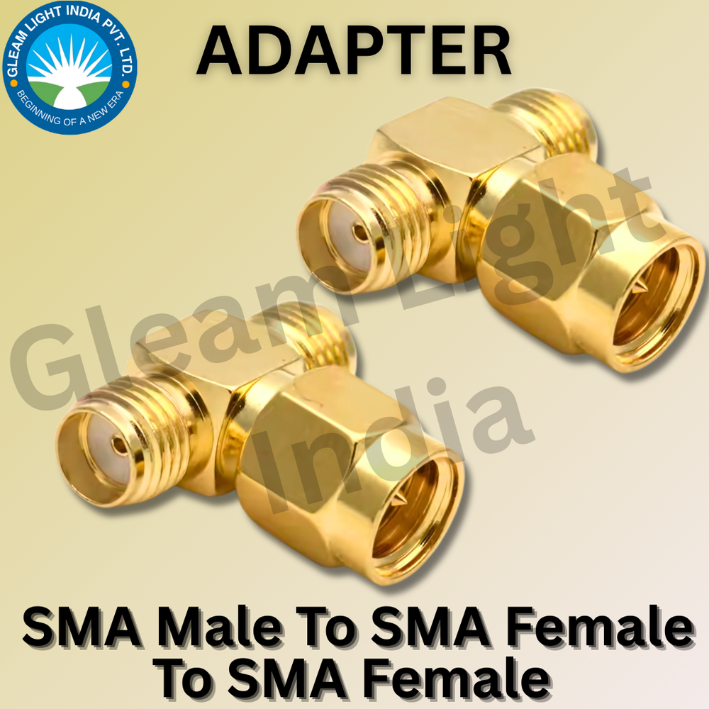 RF Adaptor SMA Male to SMA Female to SMA Female