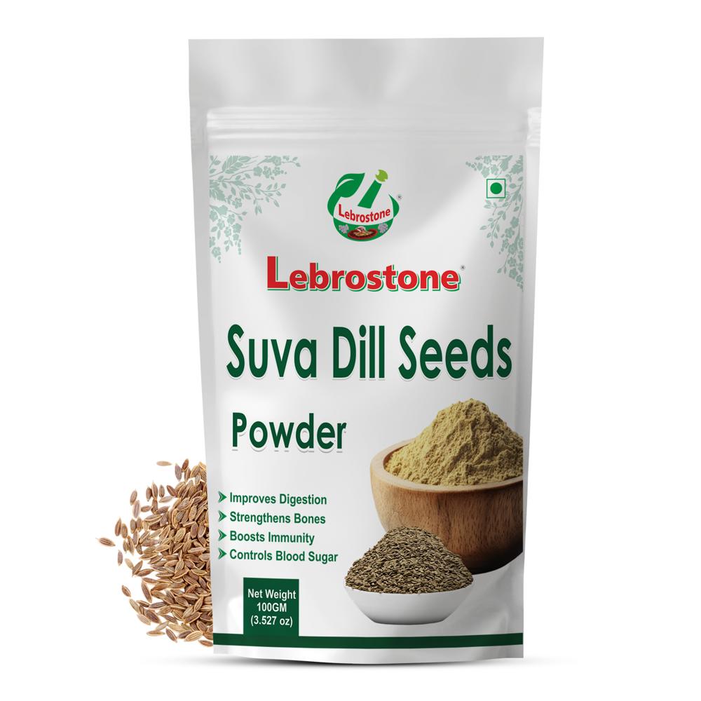 Lebrostone Suva Dill Seeds Powder | Supports Digestion, Lactation Support, Stress Relief & Immunity Booster(100gm) - Age Group: For Adults