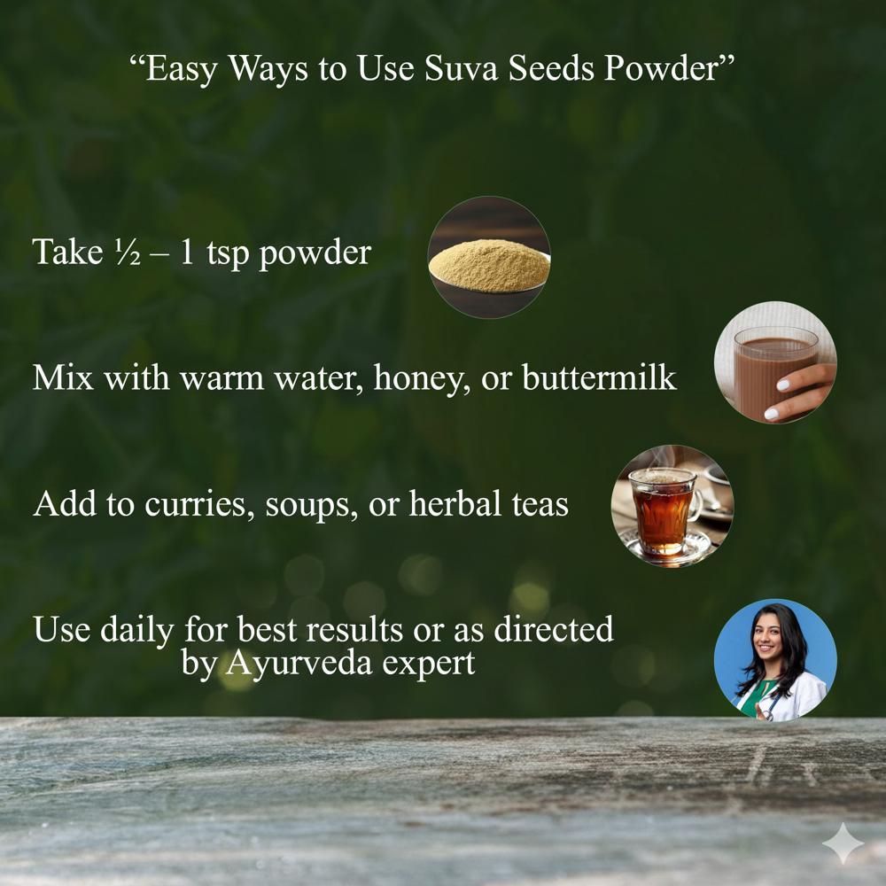 Lebrostone Suva Dill Seeds Powder | Supports Digestion, Lactation Support, Stress Relief & Immunity Booster(100gm)