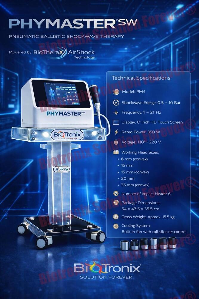 Phymaster Shockwave Physiotherapy Machine for Advanced Pain Relief