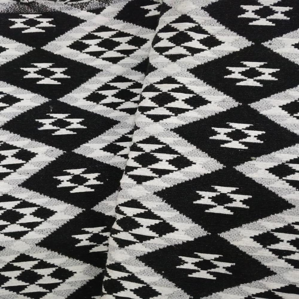 black white jacquard bag fabric