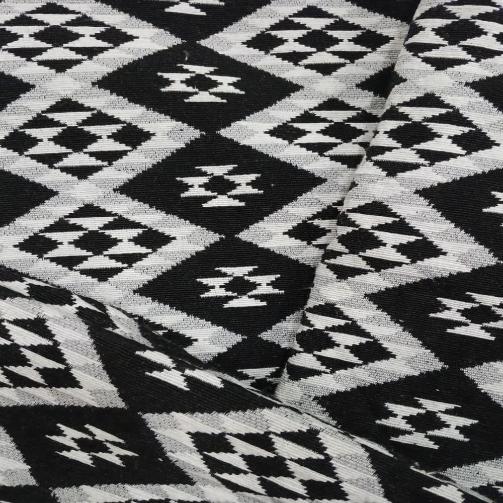black white jacquard bag fabric