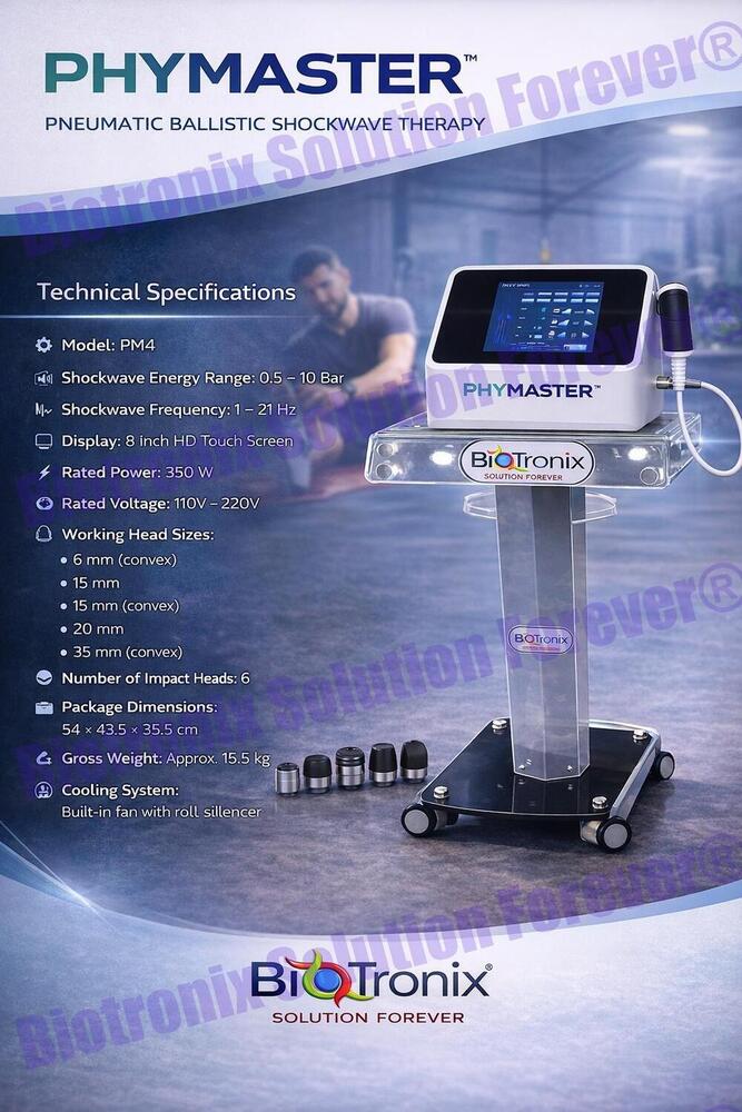 Phymaster Shockwave Advanced Shockwave Therapy Machine for Rehab