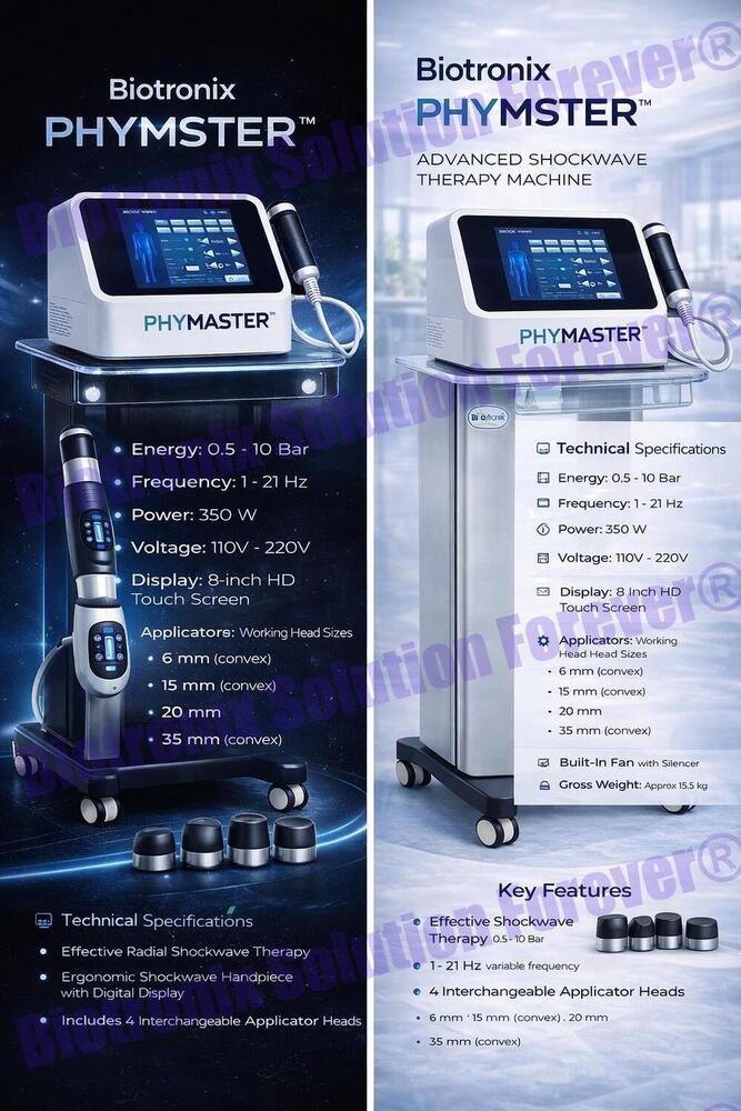Phymaster Shockwave Advanced Shockwave Therapy Machine for Rehab