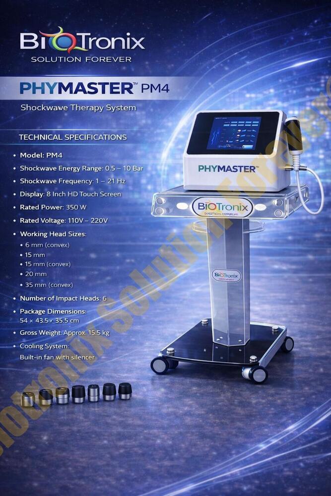 Phymaster Shockwave Physiotherapy System for Orthopedic Pain Care
