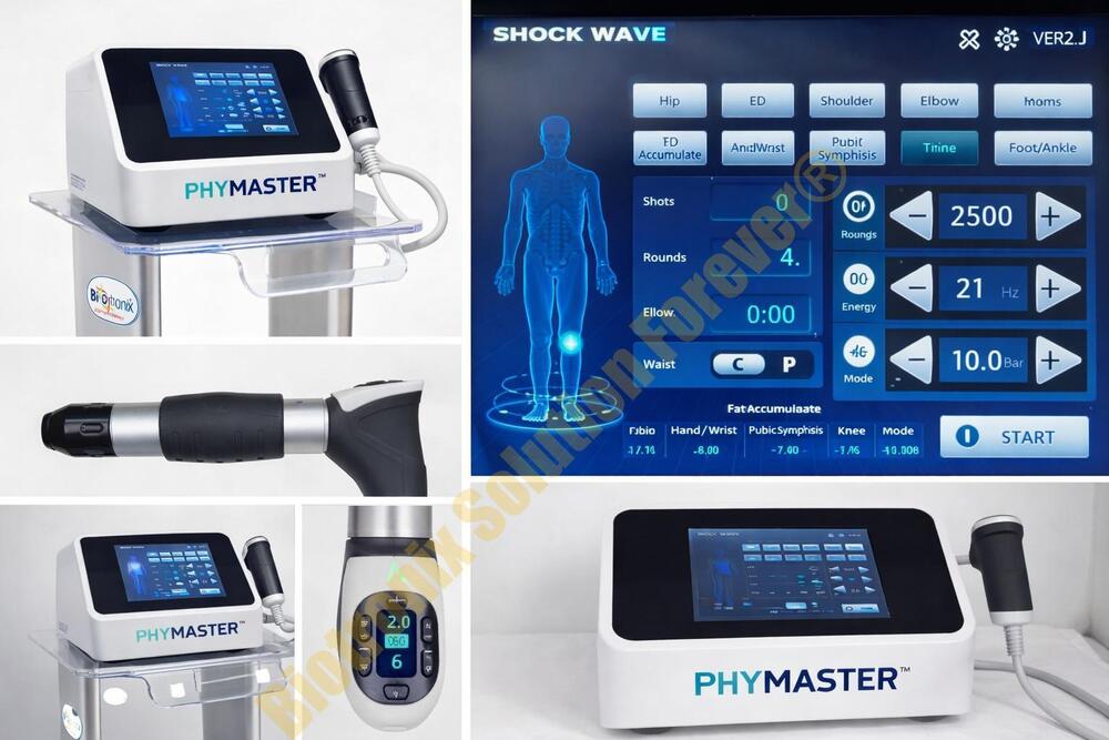 Phymaster Shockwave Physiotherapy System for Orthopedic Pain Care