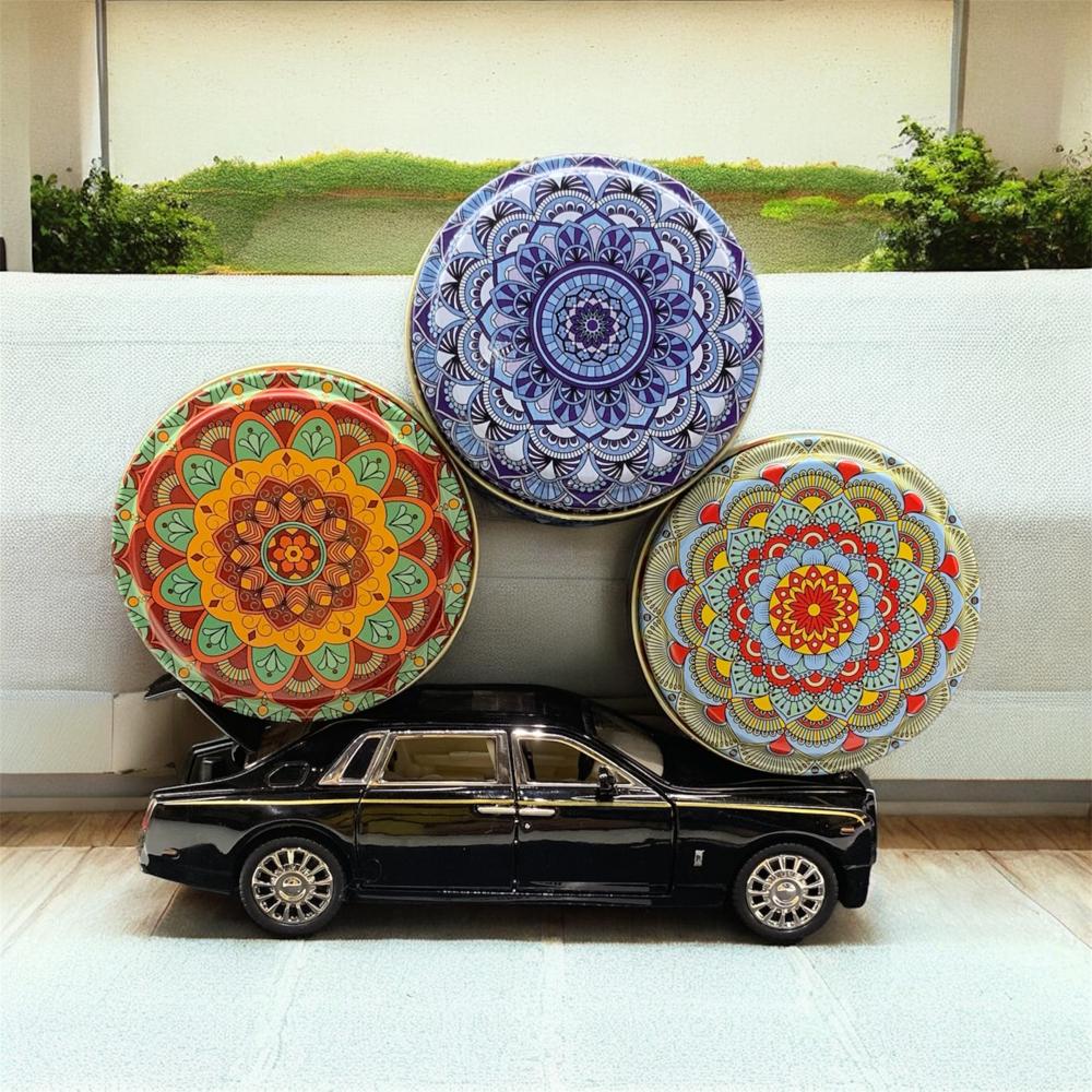 100gm Mandala Art Printed Tin Container