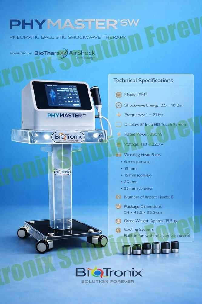 Phymaster Shockwave Physiotherapy Device for Clinical Rehabilitation