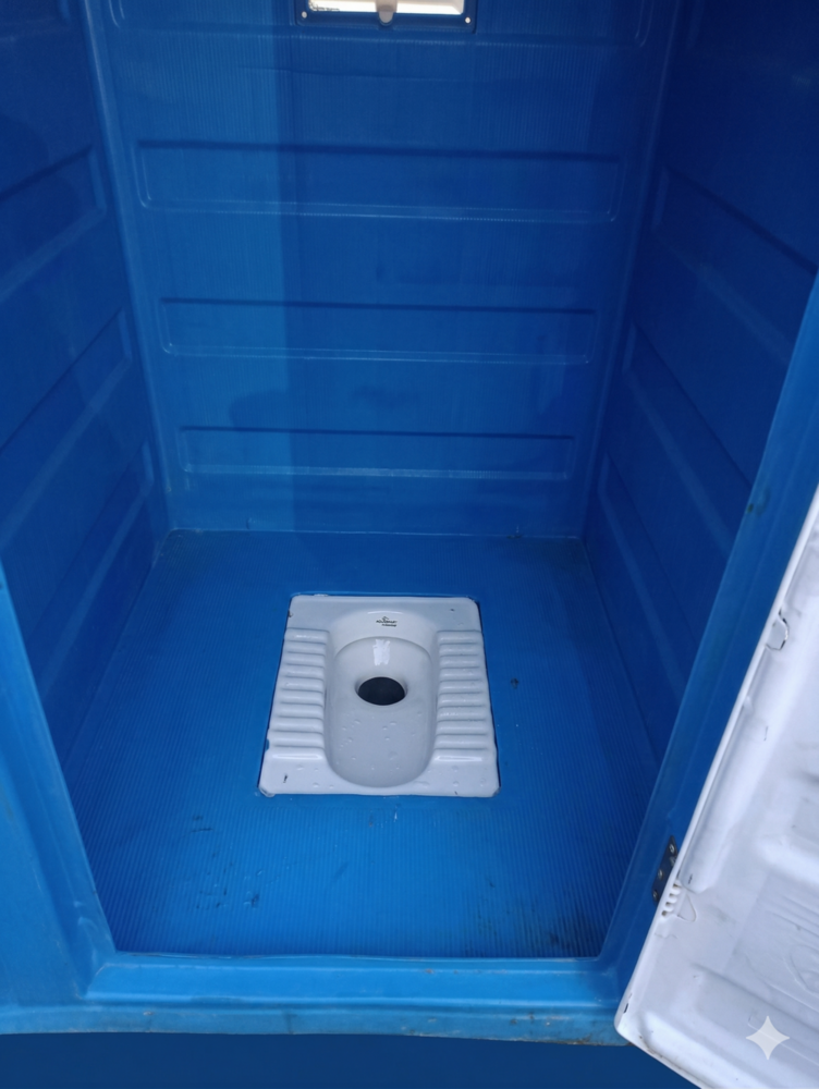 Frp Portable Toilet - Color: Blue/White (Customizable Options Available)