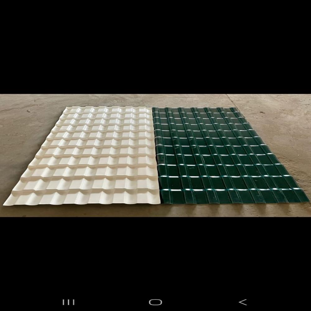 Upvc Green Tile Sheet - Size: Various Available