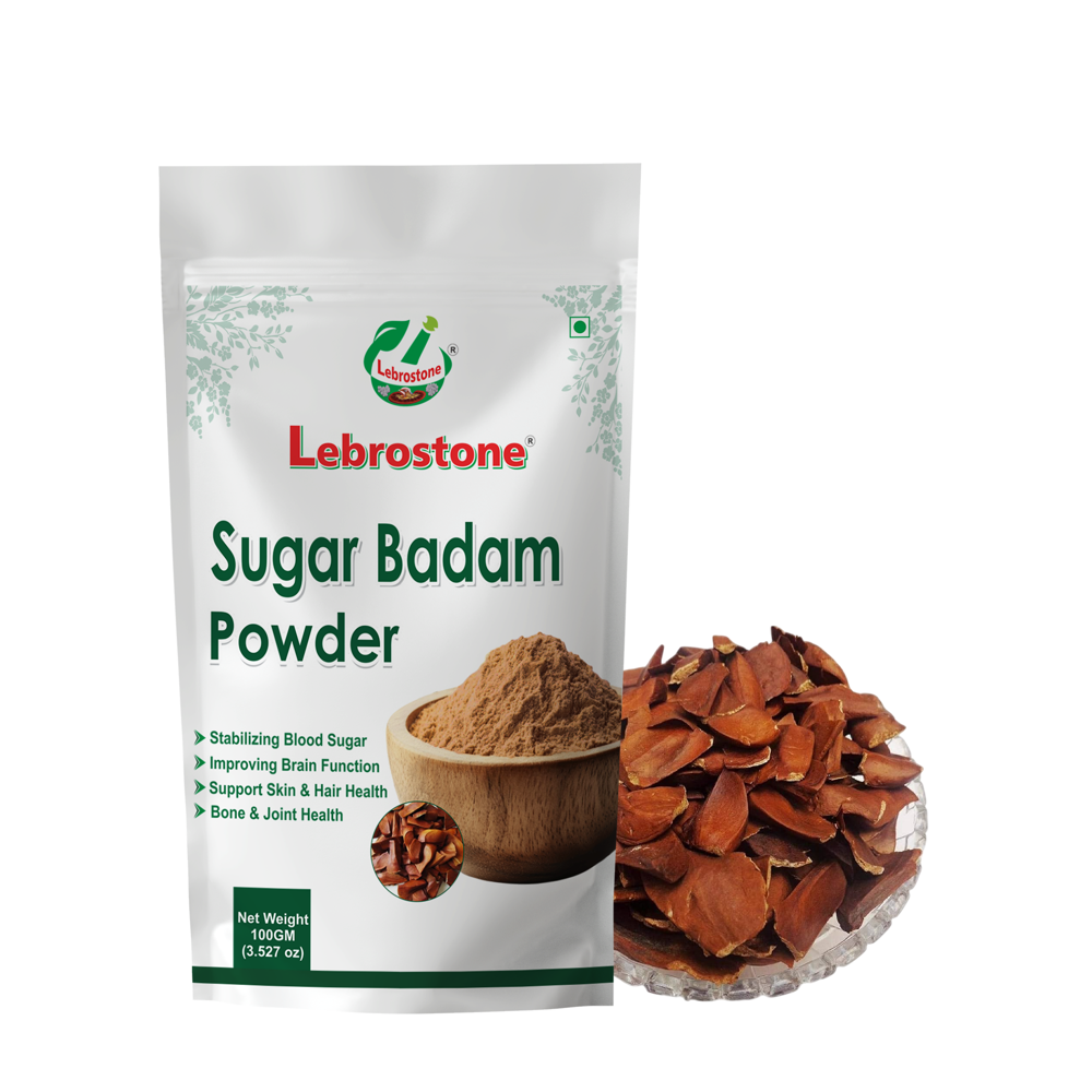 Lebrostone Sugar Badam | Nourishes Hair, Boosts Energy, Enhances Skin Glow & Supports Brain Health(100gm) - Age Group: For Adults
